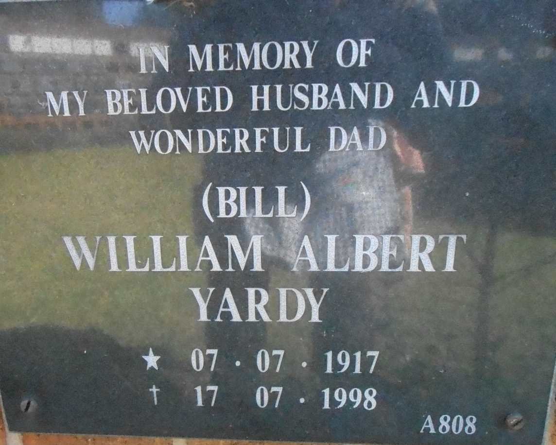 YARDY William Albert 1917-1998
