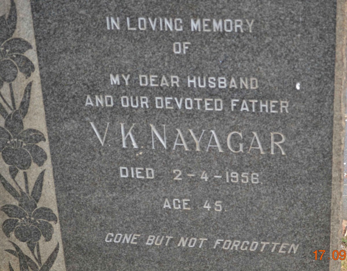 NAYAGAR V.K. -1956