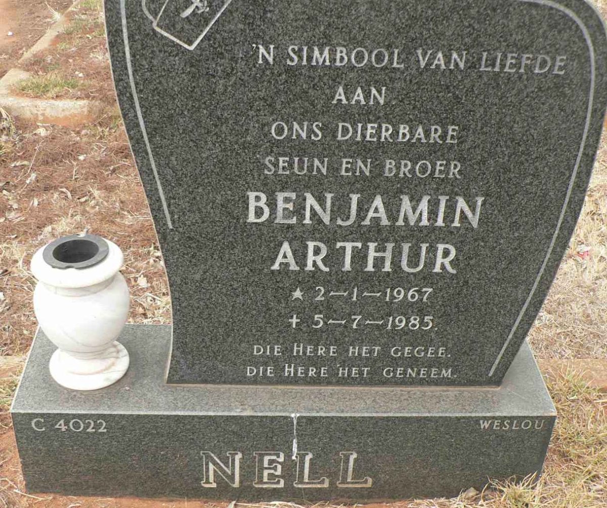 NELL Benjamin Arthur 1967-1985