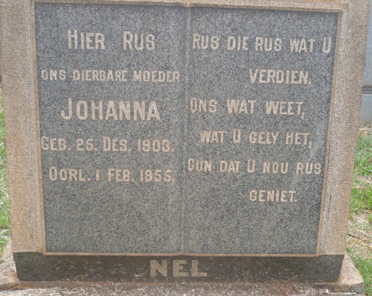 NEL Johanna 1903-1955