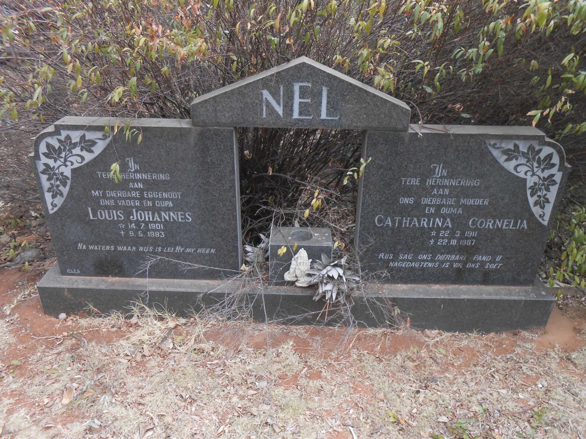 NEL Louis Johannes 1901-1983 &amp; Catharina Cornelia 1911-1987