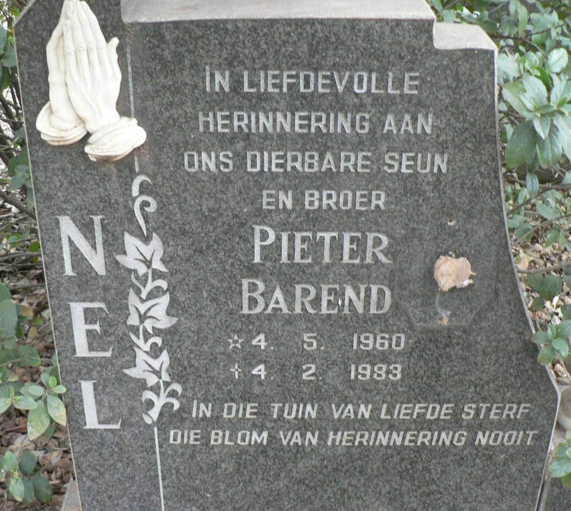 NEL Pieter Barend 1960-1983