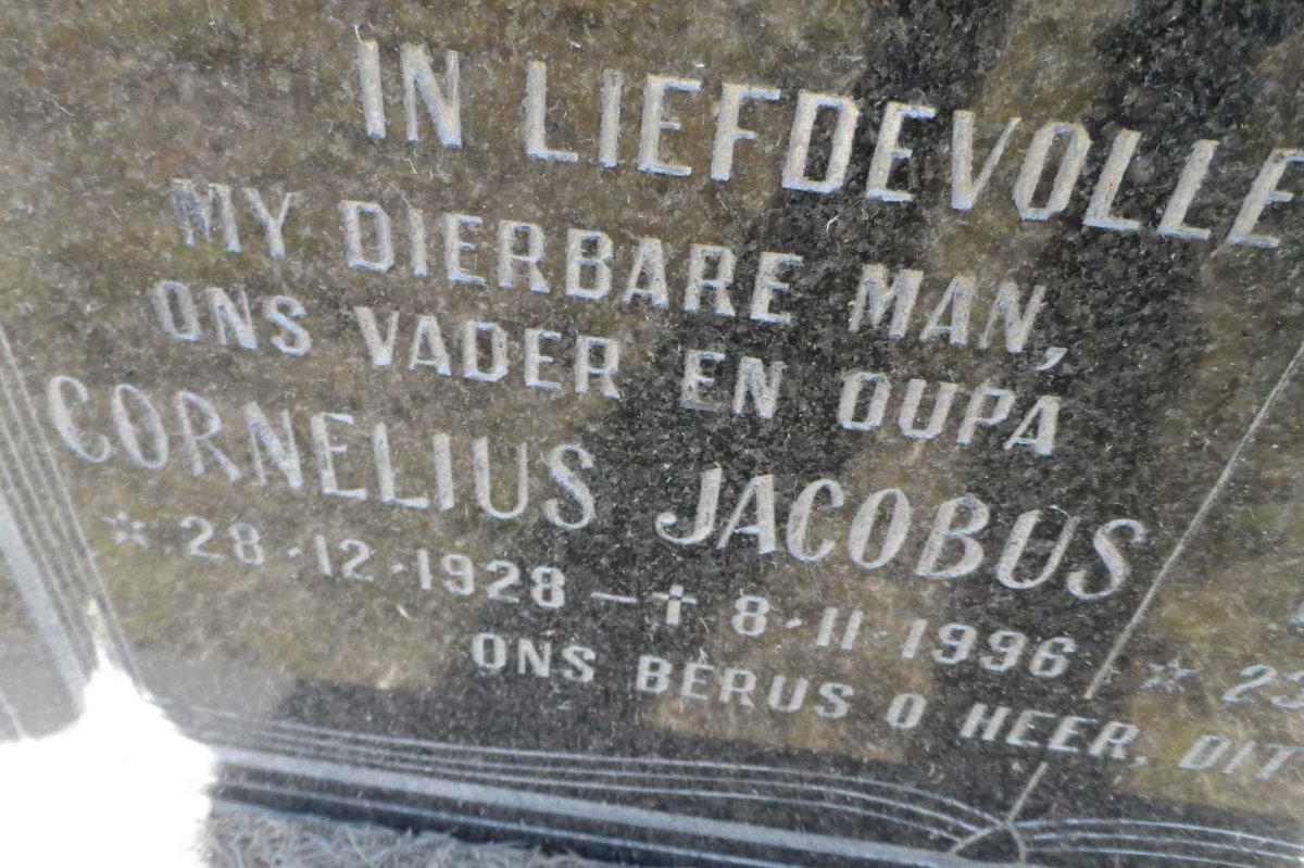 NEL Cornelius Jacobus 1928-1996 &amp; Elsie Fransina 1932-