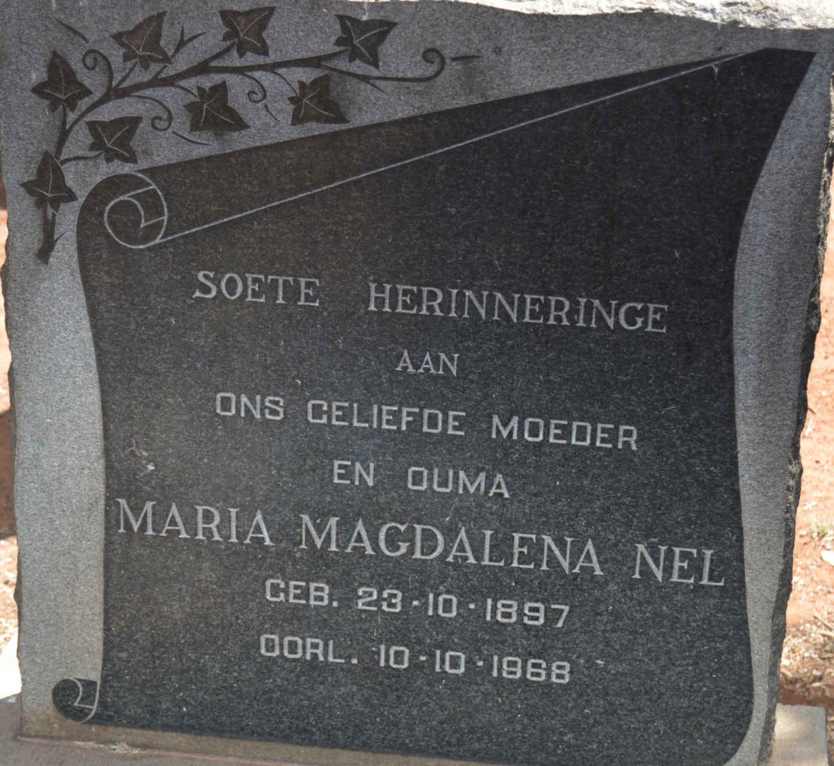 NEL Maria Magdalena 1897-1968