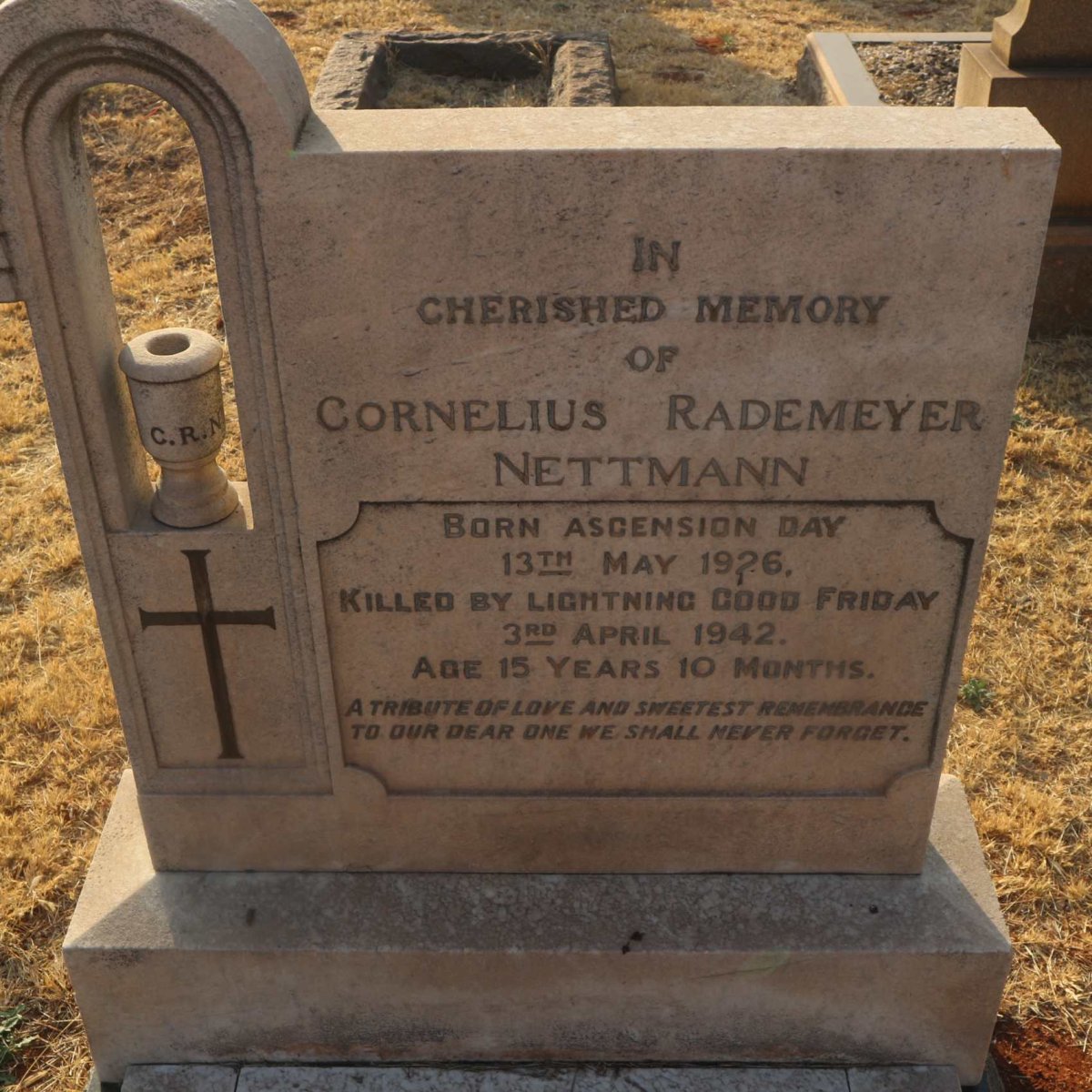 NETTMANN Cornelius Rademeyer 1926-1942