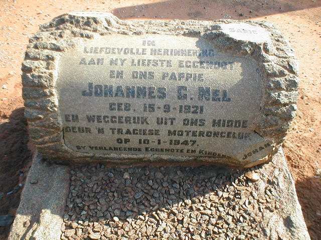 NEL Johannes G. 1921-1947