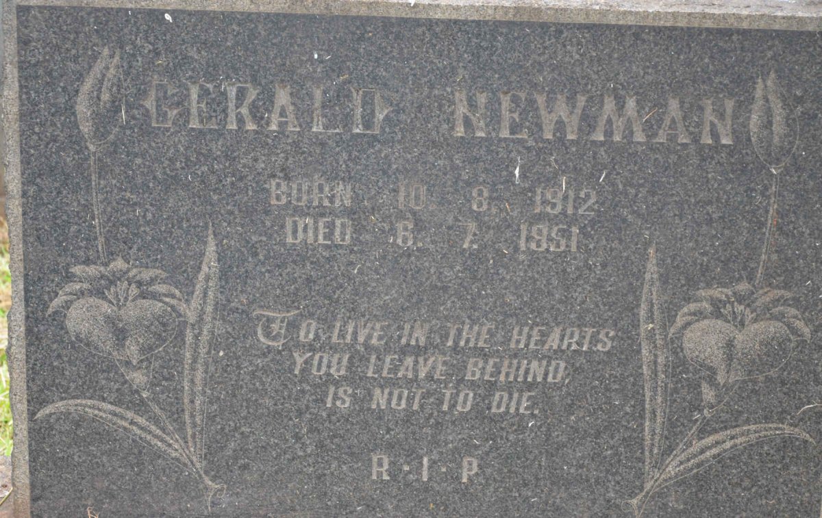 NEWMAN Gerald 1912-1951