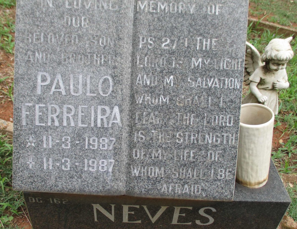 NEVES Paulo Ferreira 1987-1987