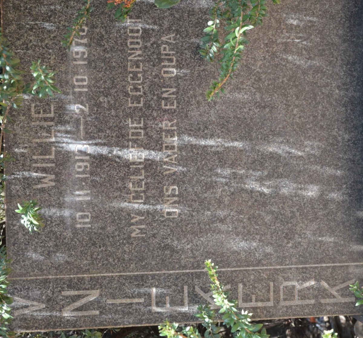 NIEKERK Willie, van 1913-1970
