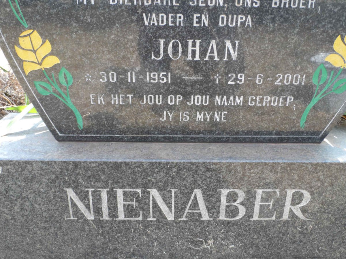 NIENABER Johan 1951-2001