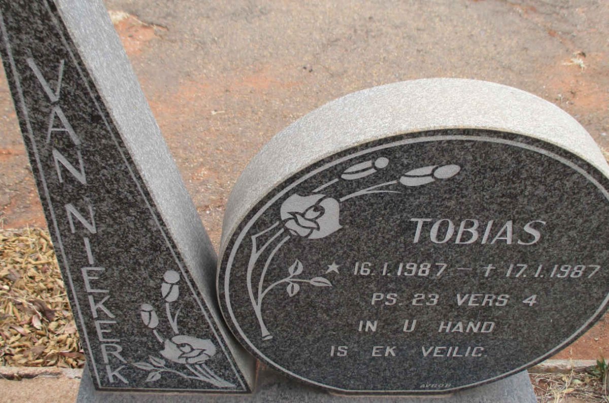 NIEKERK Tobias, van 1987-1987