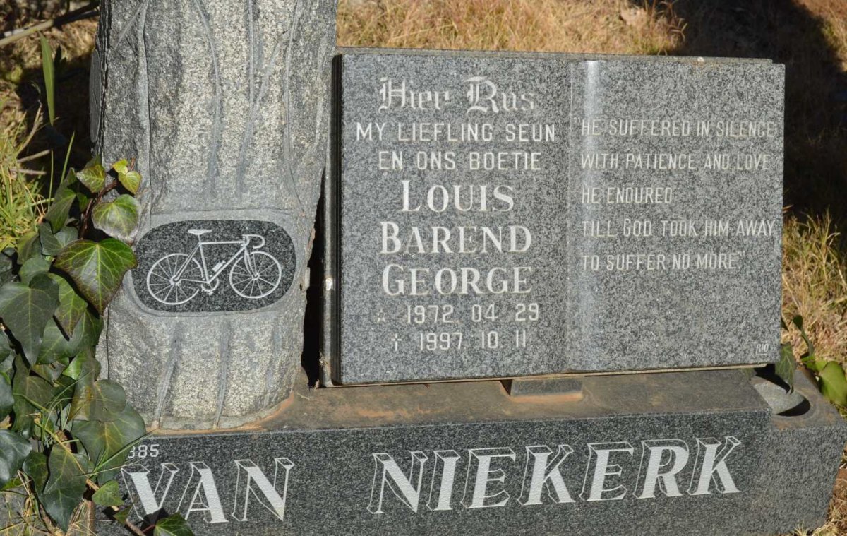NIEKERK Louis Barend George, van 1972-1997
