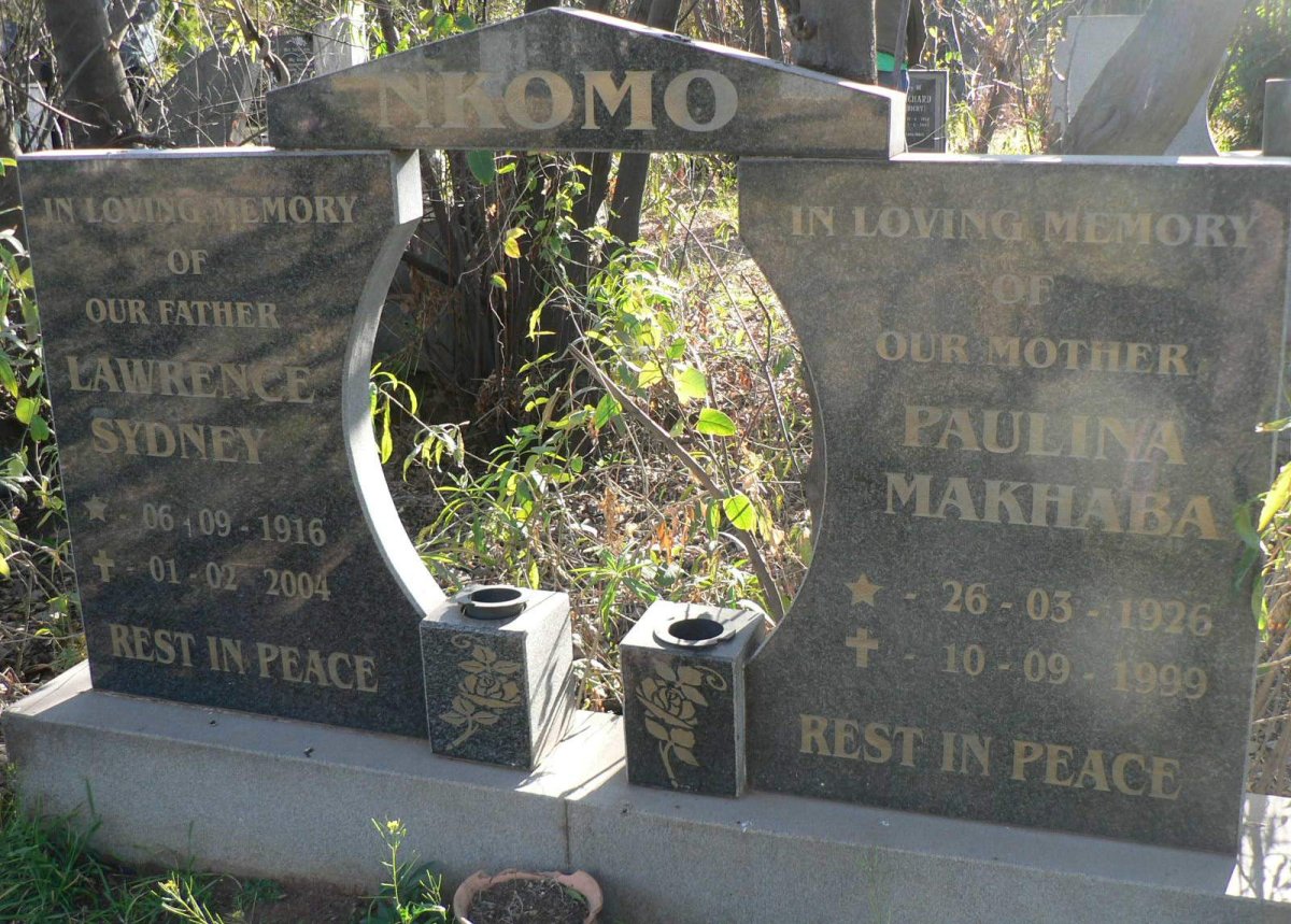 NKOMO Lawrence Sydney 1916-2004 &amp; Paulina Makhaba 1926-1999