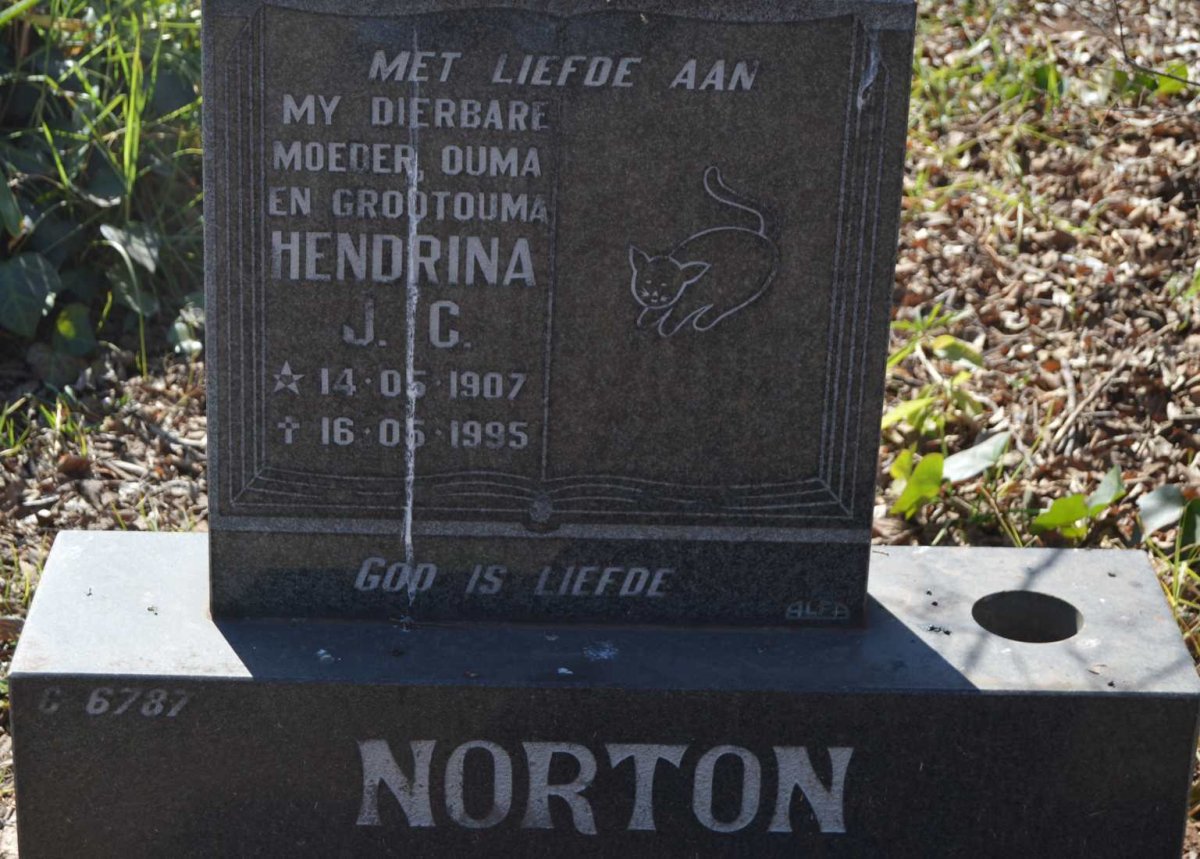 NORTON Hendrina J.C. 1907-1995