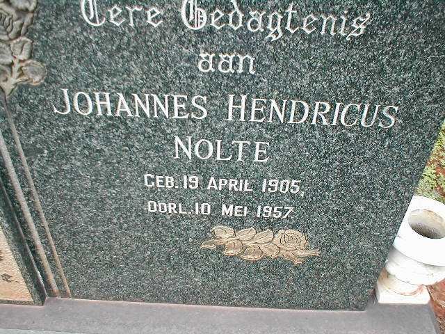 NOLTE Johannes Hendricus 1905-1957