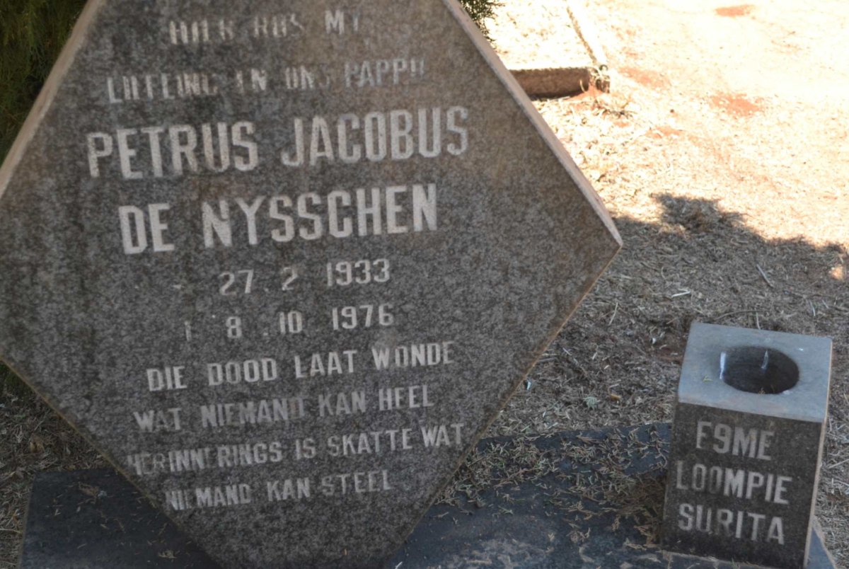NYSSCHEN Petrus Jacobus, de 1933-1976