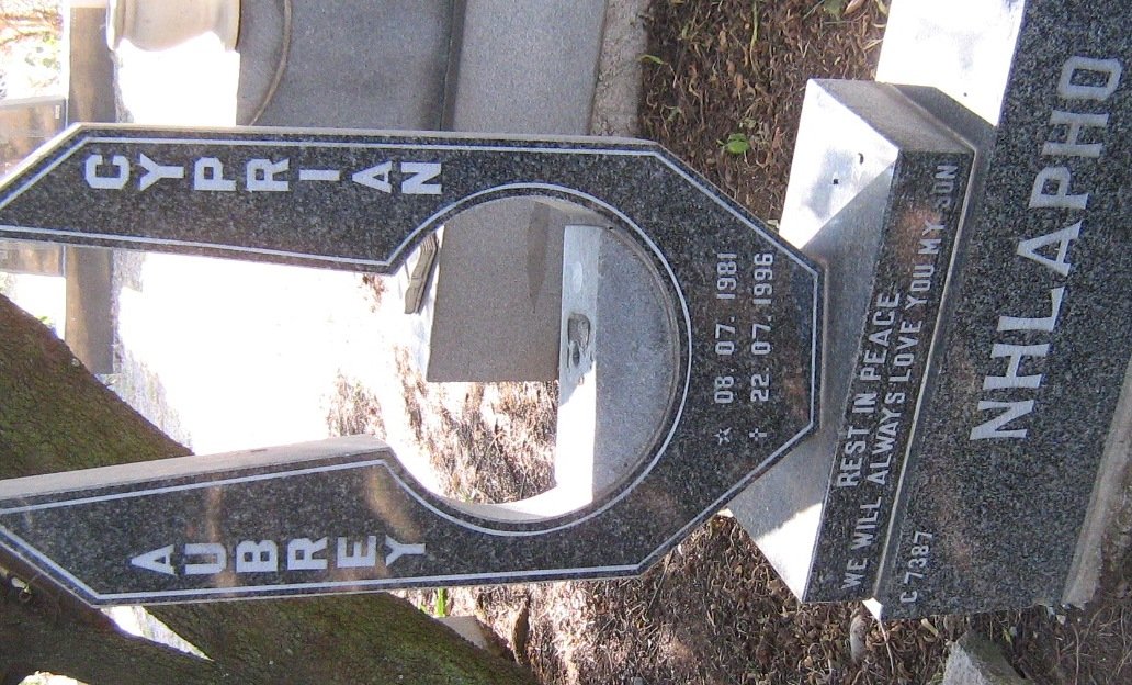 NHLAPHO Aubrey Cyprian 1981-1996