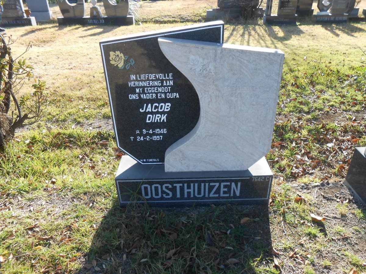 OOSTHUIZEN Jacob Dirk 1946-1997