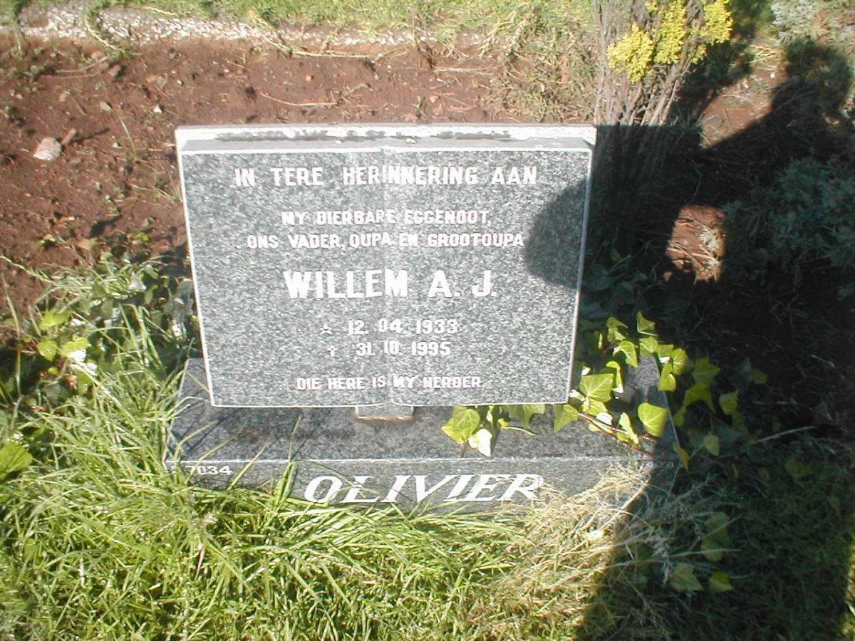 OLIVIER Willem A.J. 1933-1995