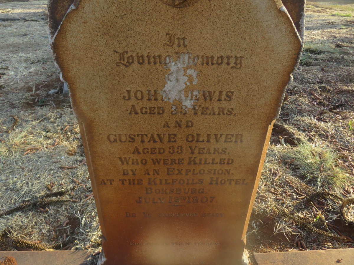 OLIVER Gustave -1907 :: LEWIS John -1907
