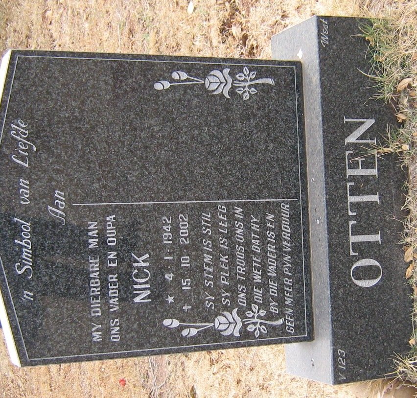 OTTEN Nick 1942-2002