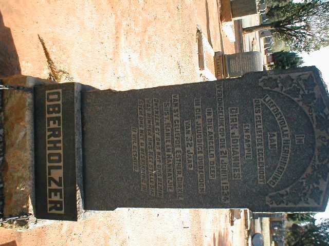 OBERHOLZER Dirk Johannes -1934