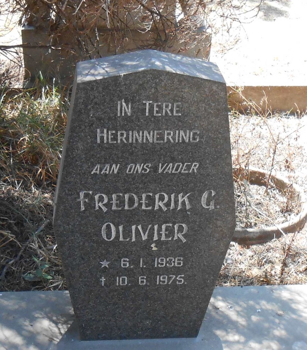 OLIVIER Frederik G. 1936-1975