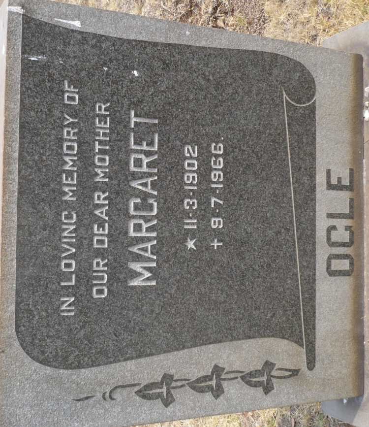 OGLE Margaret 1902-1966