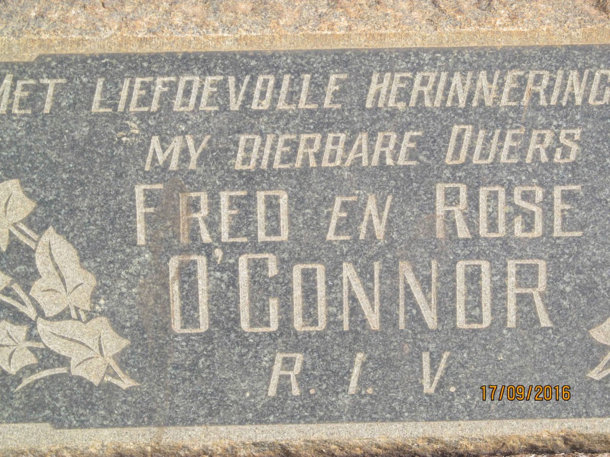 O'CONNOR Fred &amp; Rose 