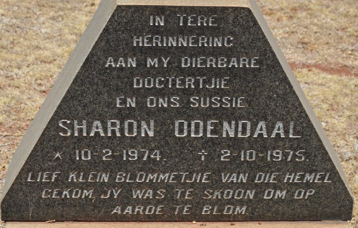 ODENDAAL Sharon 1974-1975