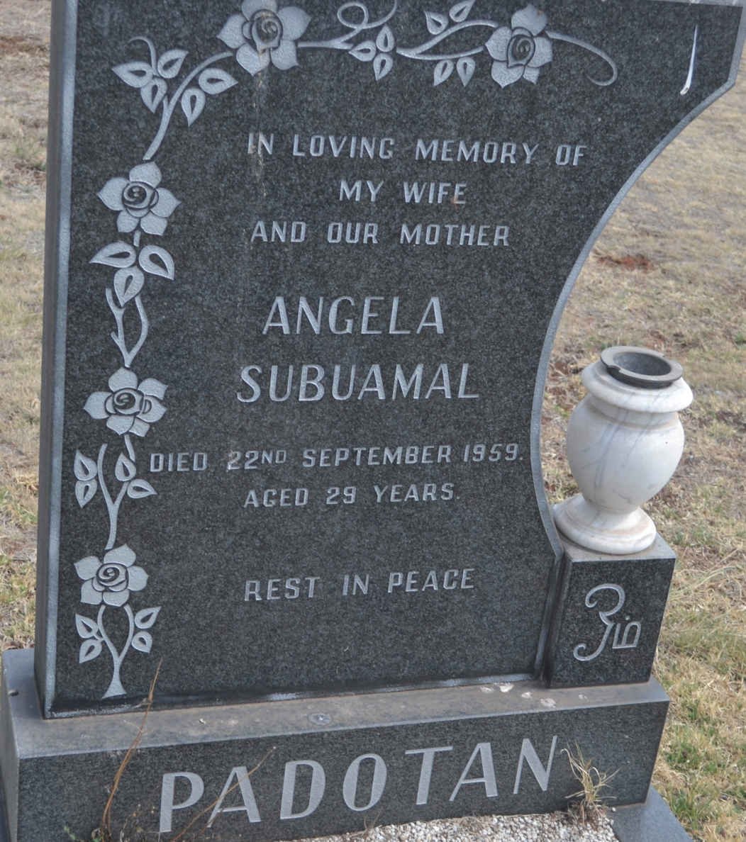 PADOTAN Angela Subuamal -1959