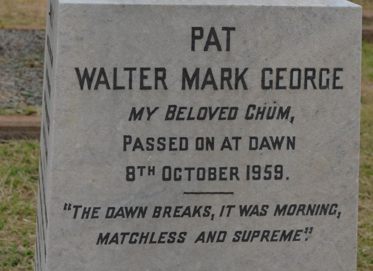 PATTERSON Pat Walter Mark George -1959