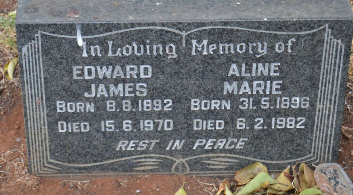 PAULL Edward James 1892-1970 &amp; Aline Marie 1896-1982