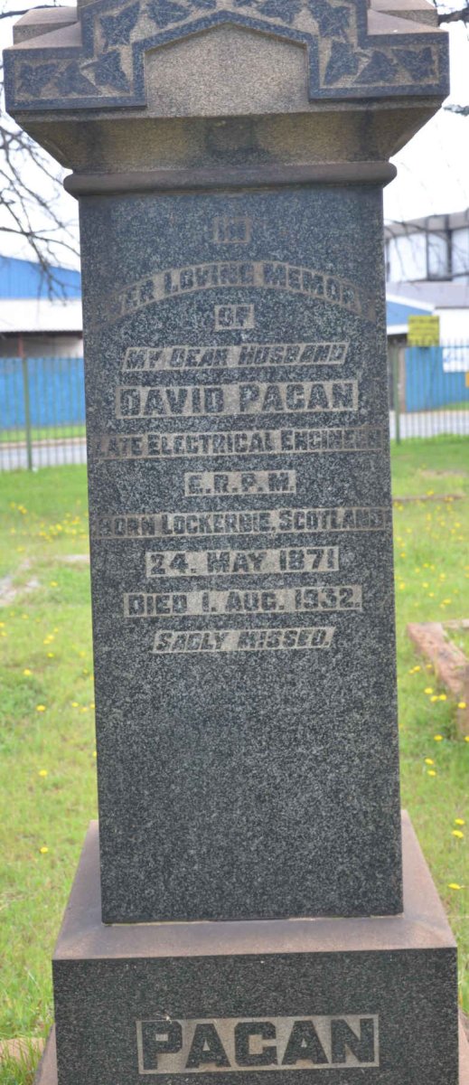 PAGAN David 1871-1932 :: PAGAN David Allister -1932 :: PAGAN Douglas Watt :: PAGAN Gordon Alexander