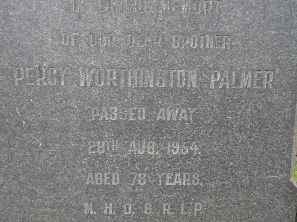 PALMER Percy Worthington -1954
