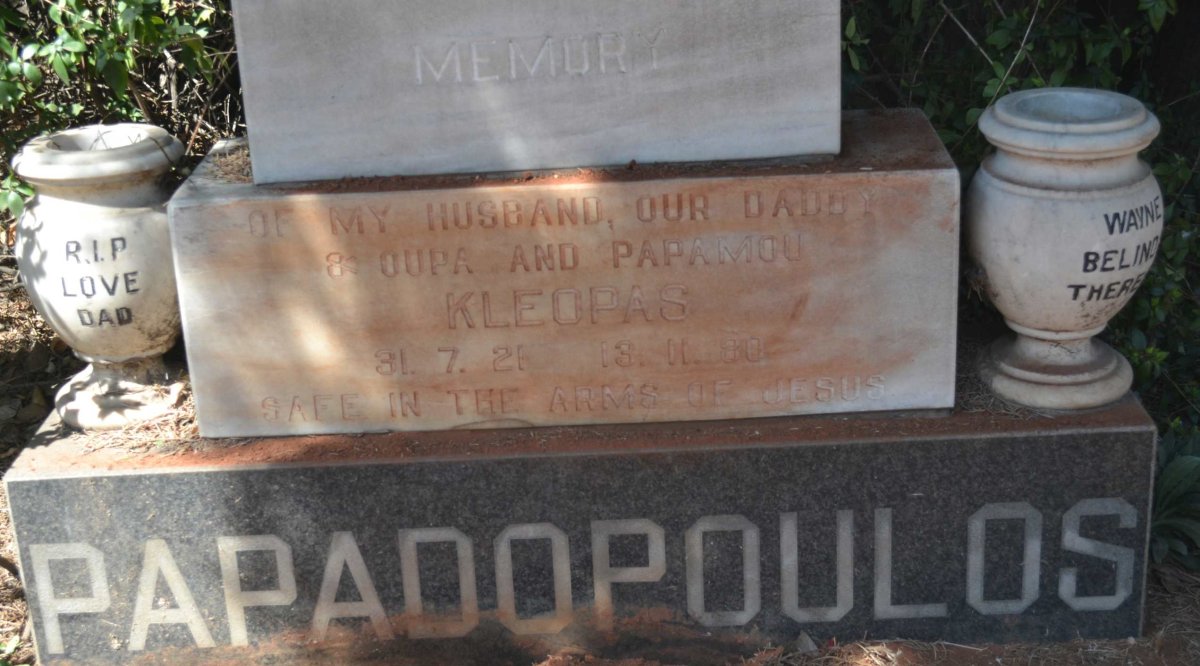 PAPADOPOULOS Kleopas 1921-1980