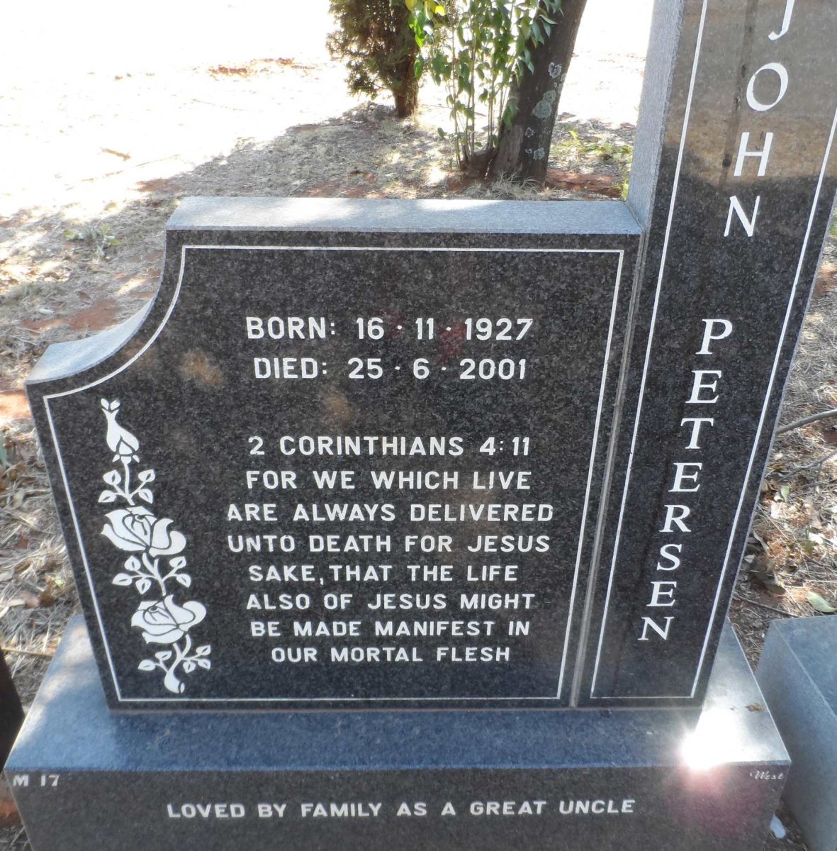 PETERSEN John 1927-2001