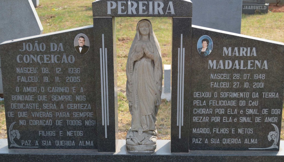 PEREIRA João Da Conçeicão 1936-2005 &amp; Maria Madalena 1948-2001