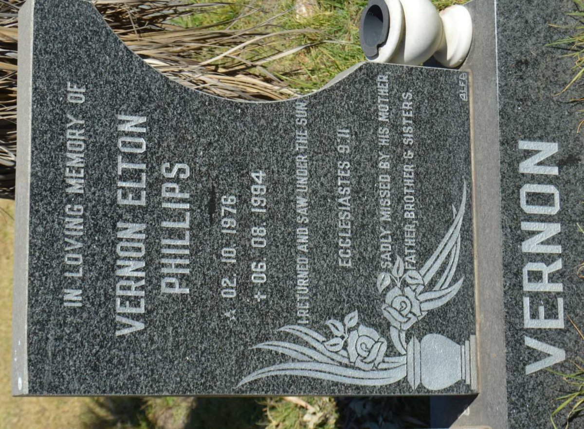 PHILLIPS Vernon Elton 1976-1994