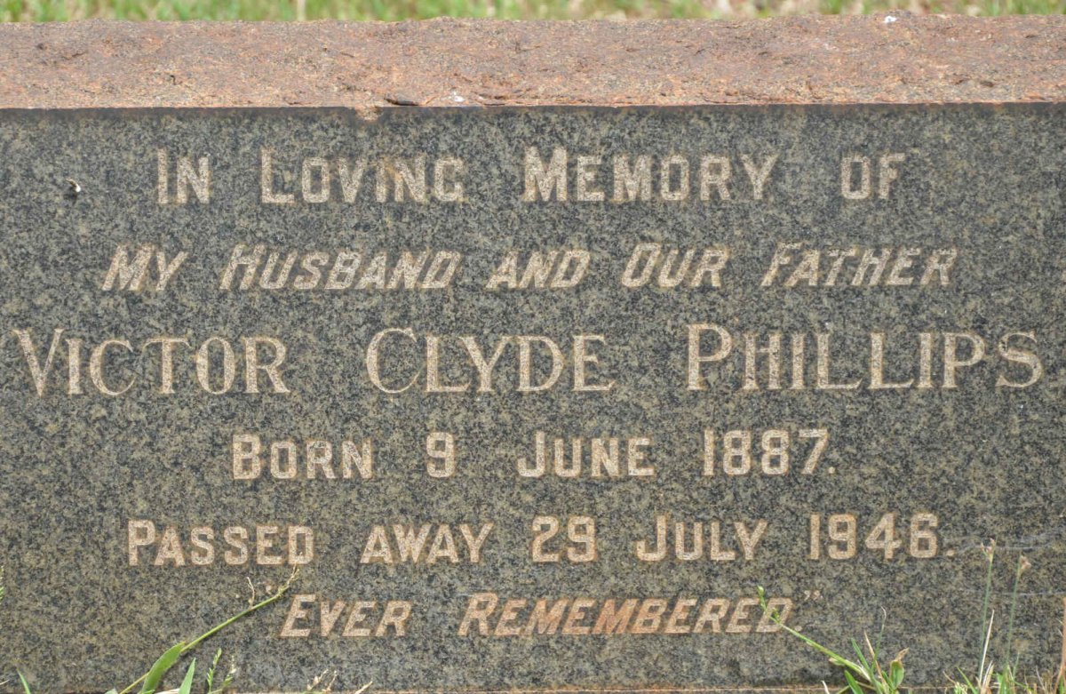 PHILLIPS Victor Clyde 1887-1946