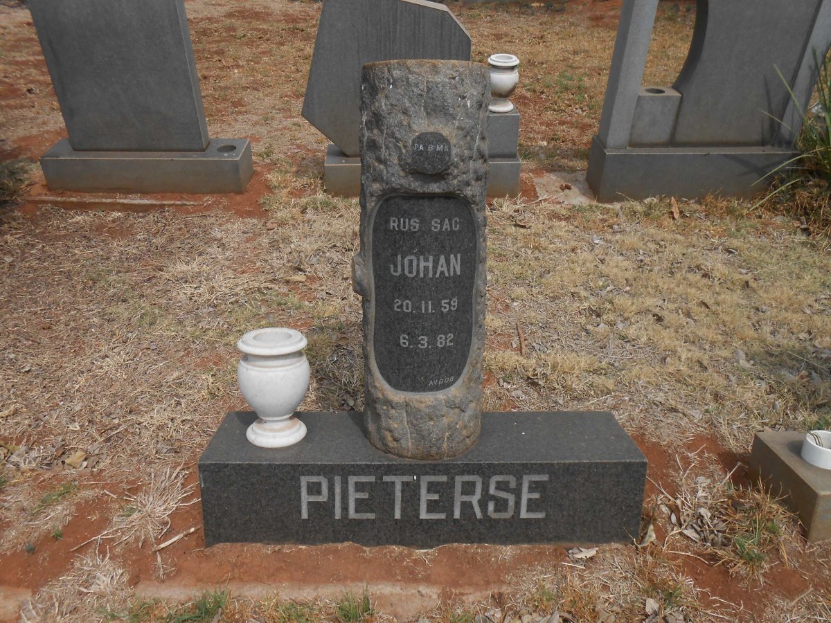 PIETERSE Johan 1959-1982