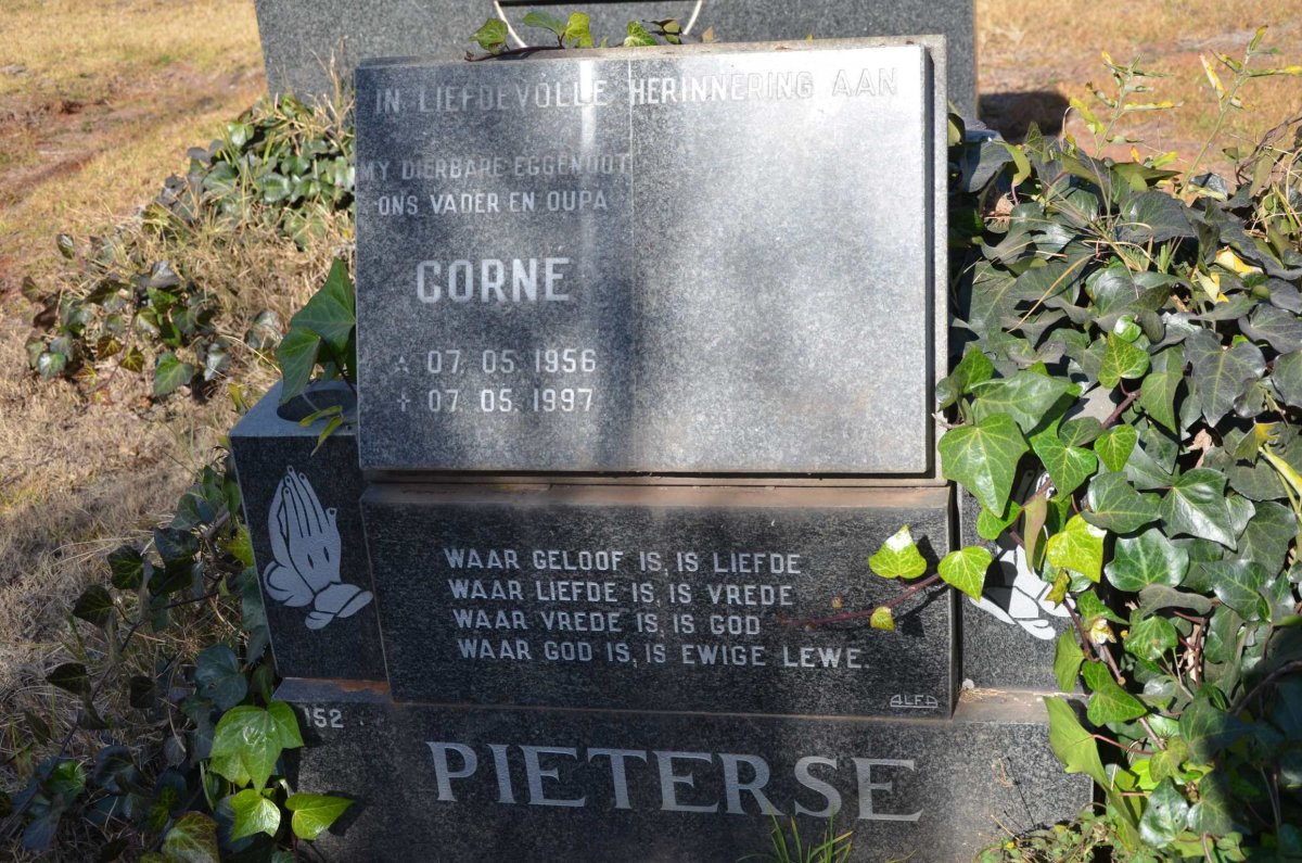 PIETERSE Corné 1956-1997