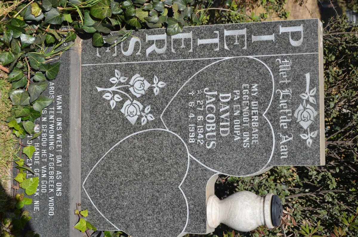 PIETERSE David Jacobus 1942-1998