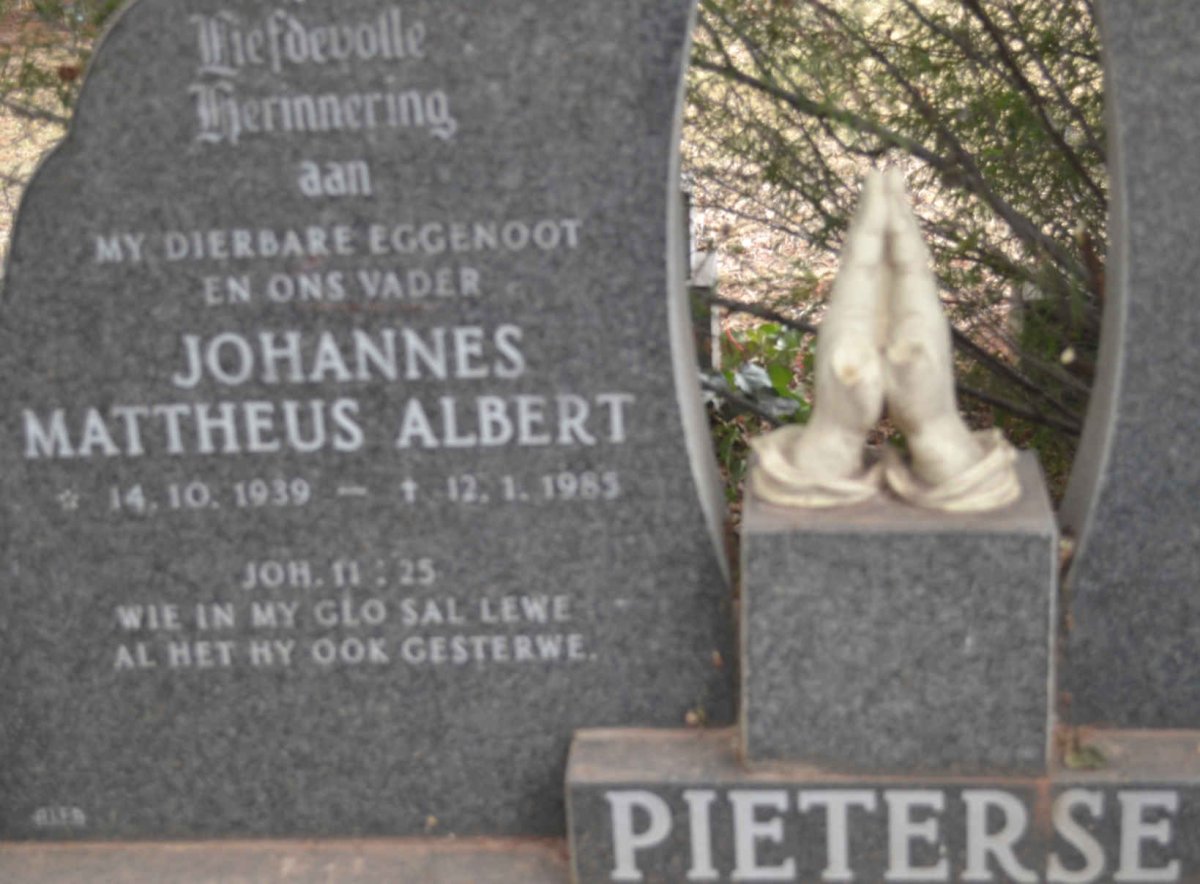 PIETERSE Johannes Mattheus Albert 1939-1985