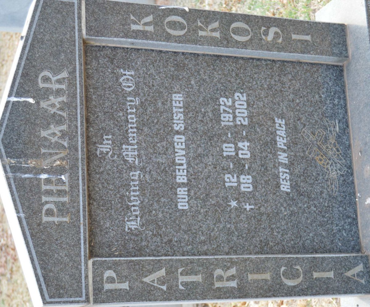 PIENAAR Patricia Kokosi 1972-2002