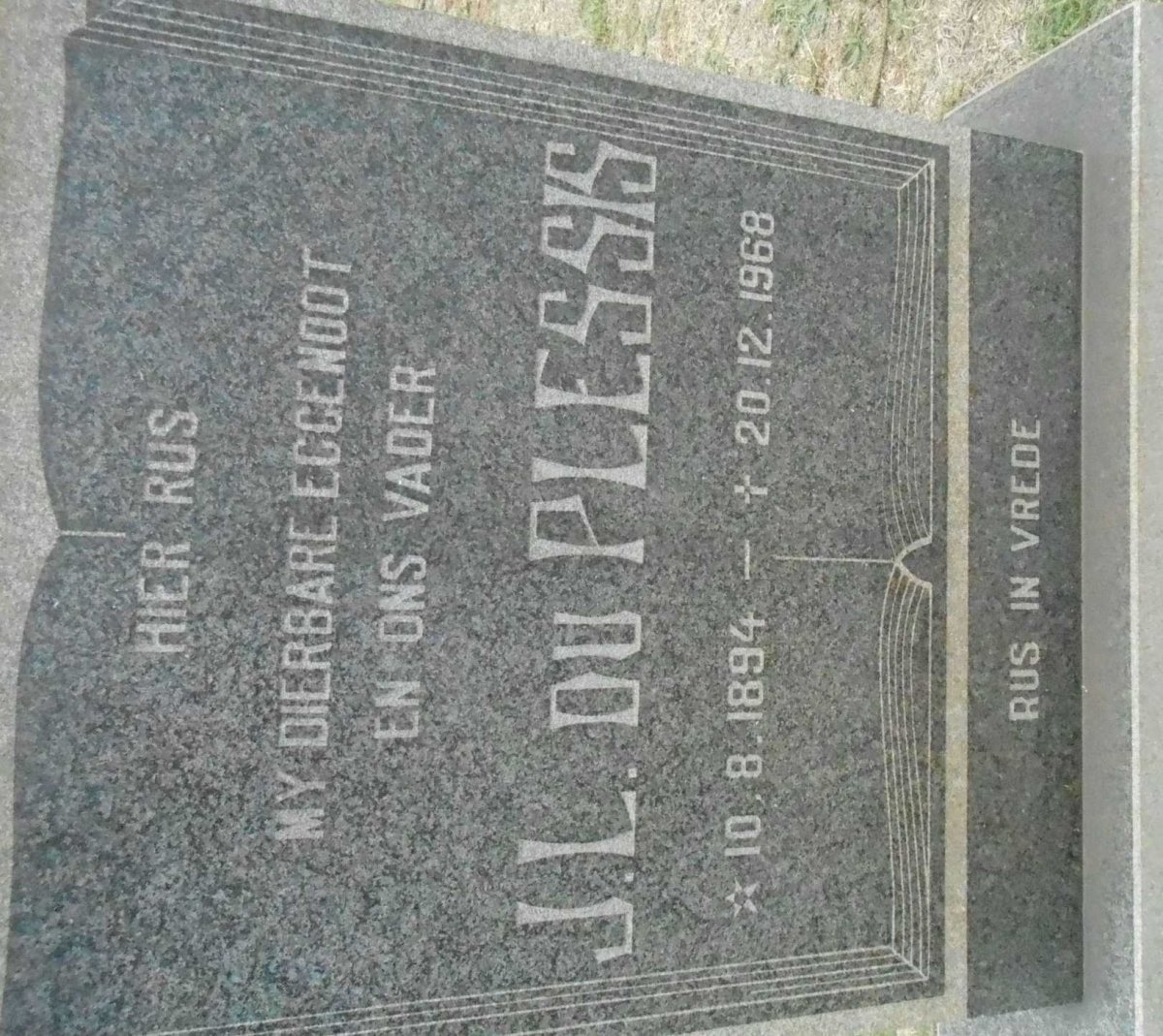 PLESSIS J.L., du 1894-1968