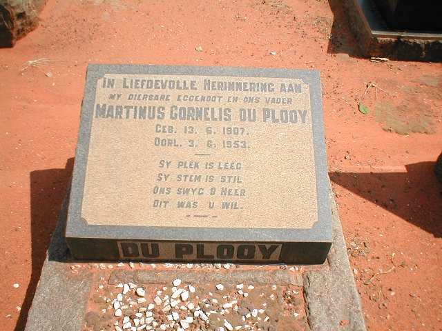 PLOOY Martinus Cornelis, du 1907-1953