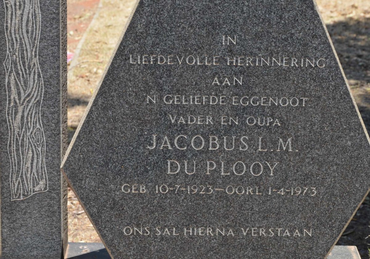 PLOOY Jacobus L. M., du 1923-1973
