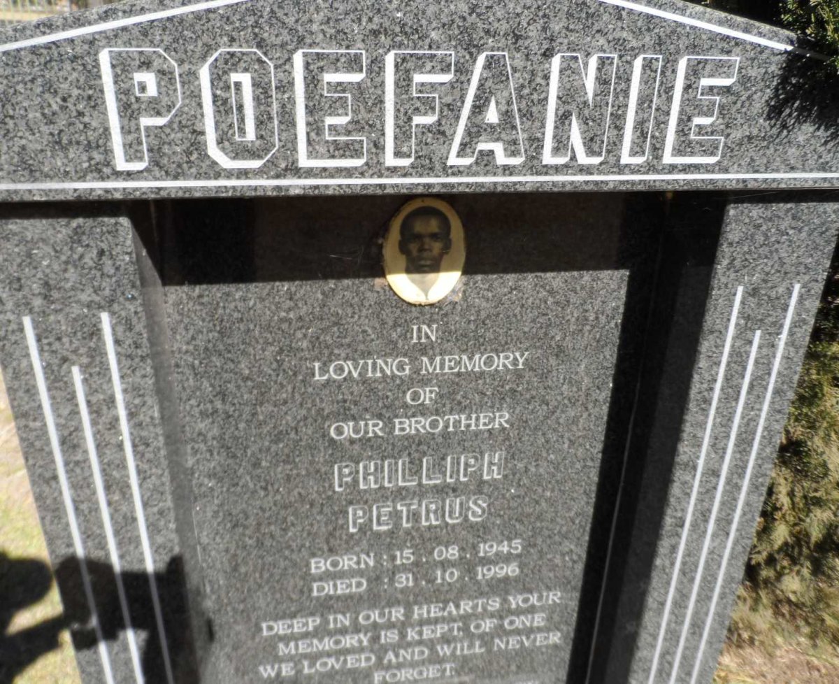 POEFANIE Philliph Petrus 1945-1996