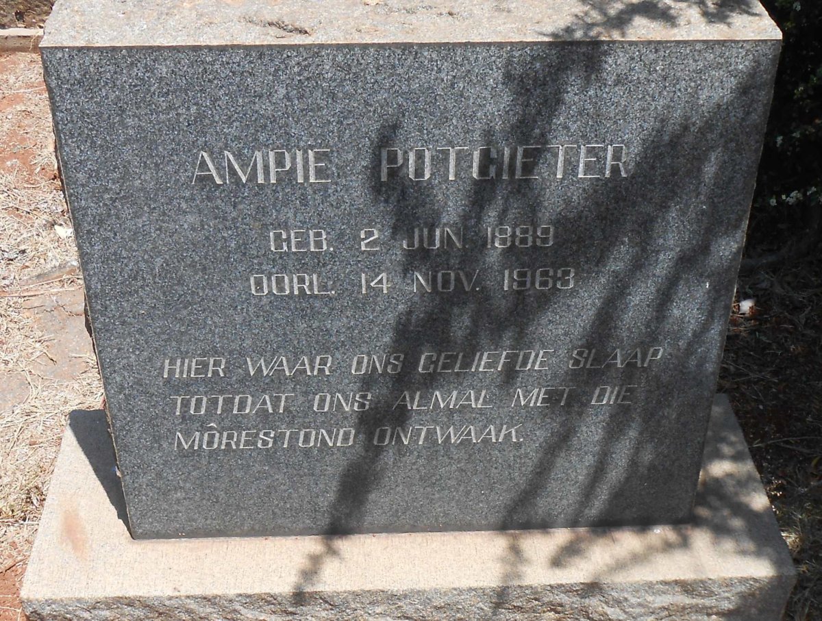 POTGIETER Ampie 1889-1963